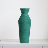 Morandi Brushed Ceramic Vase – Nordic Minimalist Hand - Painted Décor - C - 