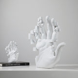 Mosaic Abstract Palm Sculpture – Artistic Home Ornament - Small - Mosaic palm - 