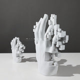 Mosaic Abstract Palm Sculpture – Artistic Home Ornament - Small - Mosaic palm - 