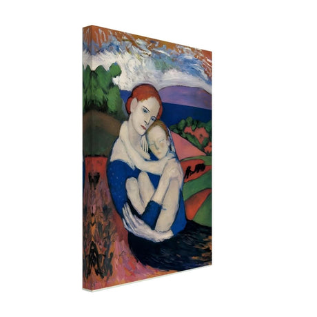 Mother and child by Pablo Picasso 1901 - Canvas - 30x45 cm / 12x18″ - Thick