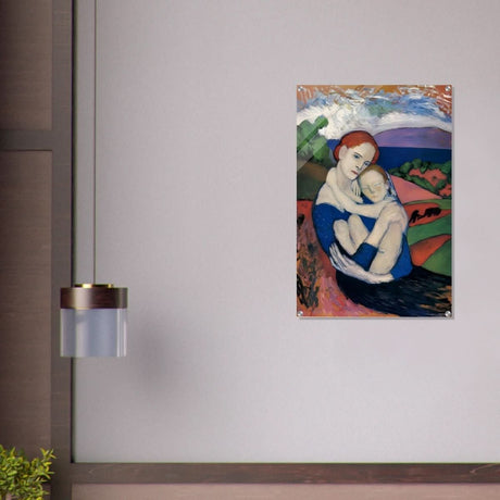 Mother and child by Pablo Picasso 1901 - Acrylic Print - 60x90 cm / 24x36″ - 