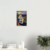 Mother and child by Pablo Picasso 1901 - Wood Prints - 30x45 cm / 12x18″ - 20 mm