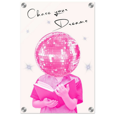 Motivational Art wall art print | Chase Your Dreams - Acrylic Print - 30x45 cm / 12x18″ - 