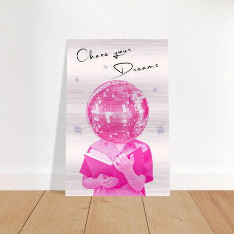Motivational Art wall art print | Chase Your Dreams - Brushed Aluminum Print - 30x45 cm / 12x18″ - 