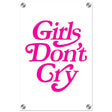 Motivational Art wall art print | Girls Don't Cry - Acrylic Print - 30x45 cm / 12x18″ - 