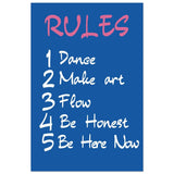 Motivational Art wall art print | Happiness Rules - Aluminum Print - 30x45 cm / 12x18″ - 