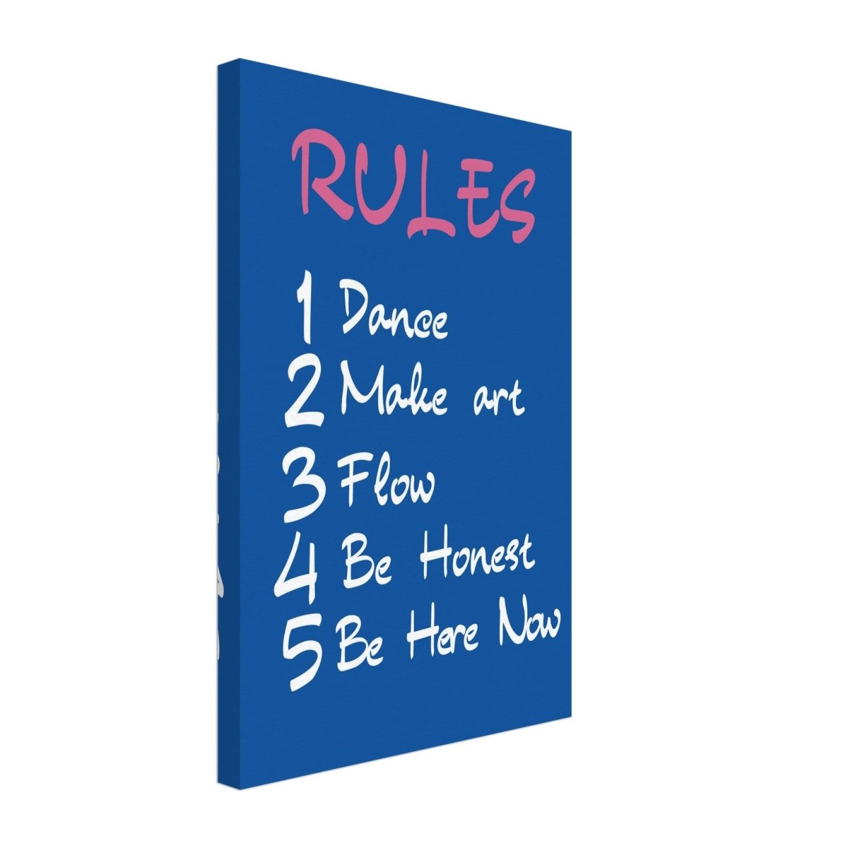Motivational Art wall art print | Happiness Rules - Canvas - 30x45 cm / 12x18″ - 