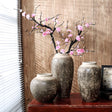 Mottled Retro Ceramic Vases – Handmade Chinese Glazed Pottery in Small, Medium & Large - Large Vase - 