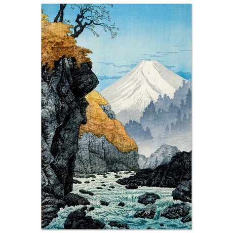 Mountainscape Harmony | Traditional Japanese Landscape Art - Aluminum Print - 50x75 cm / 20x30″ - 
