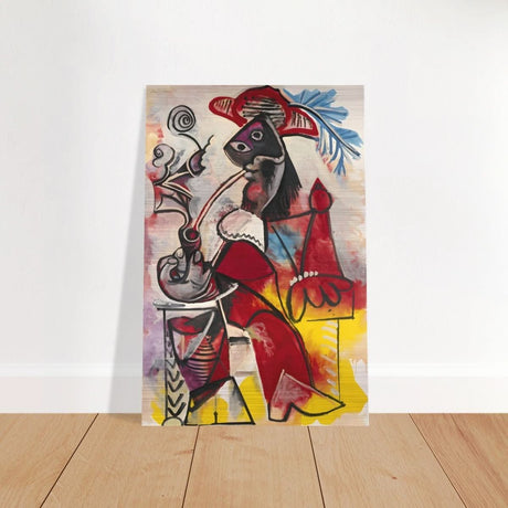 Mousquetaire À La Pipe by Pablo Picasso 1969 - Brushed Aluminum Print - 40x60 cm / 16x24″ - 