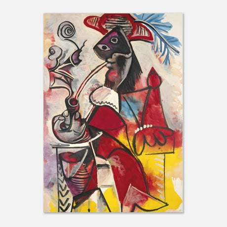 Mousquetaire À La Pipe by Pablo Picasso 1969 - Aluminum Print - 70x100 cm / 28x40″ - 