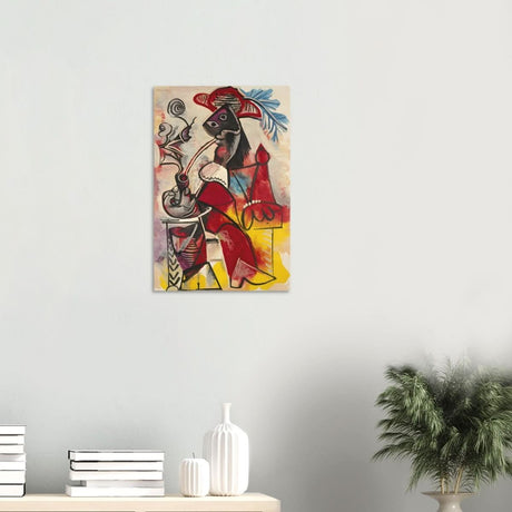 Mousquetaire À La Pipe by Pablo Picasso 1969 - Wood Prints - 40x60 cm / 16x24″ - 20 mm
