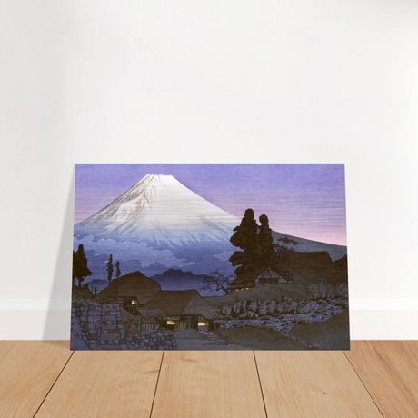 Mt. Fuji from Mizukubo by Takahashi Shotei (Hiroaki) - Brushed Aluminum Print - 40x60 cm / 16x24″ - 