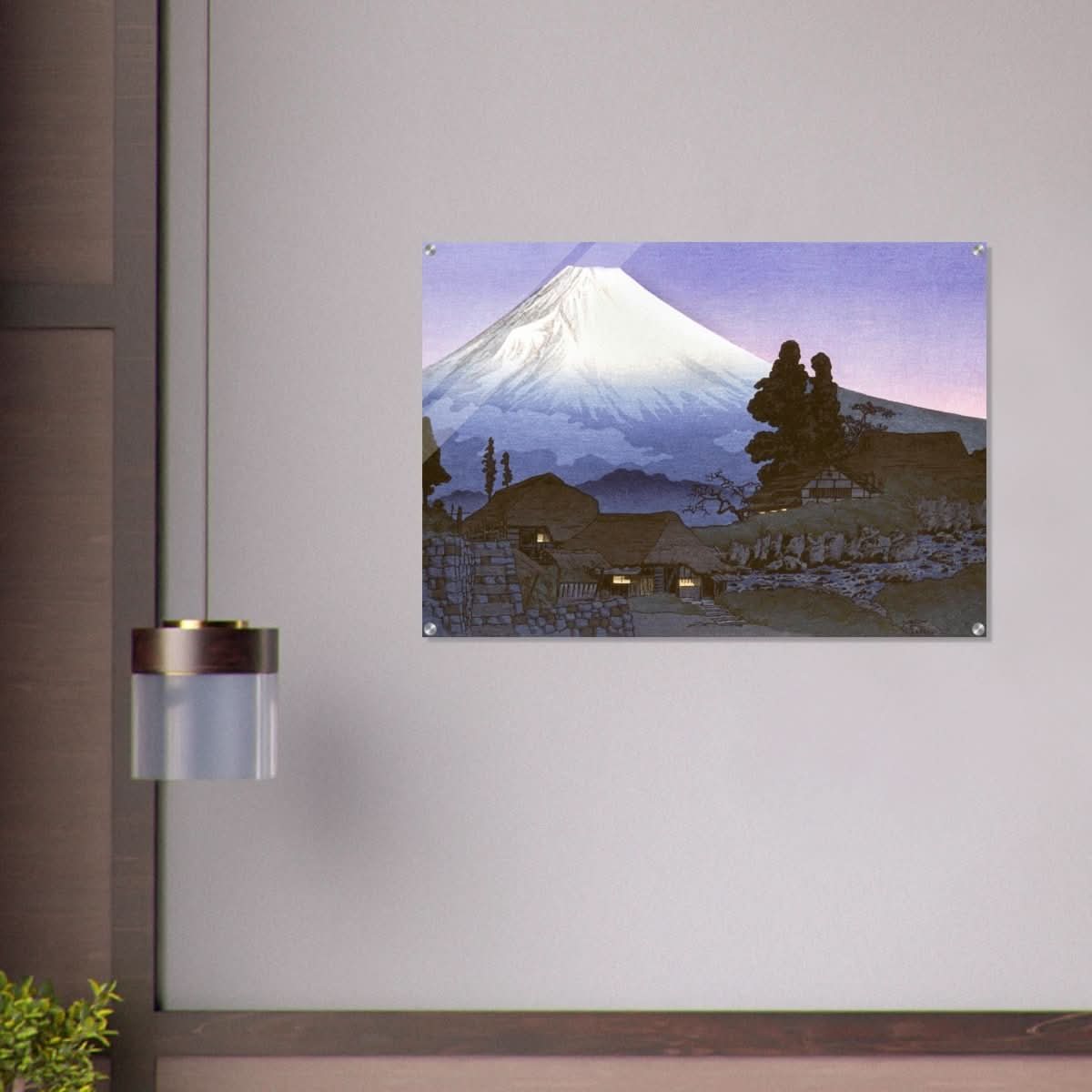 Mt. Fuji from Mizukubo by Takahashi Shotei (Hiroaki) - Acrylic Print - 70x100 cm / 28x40″ - 