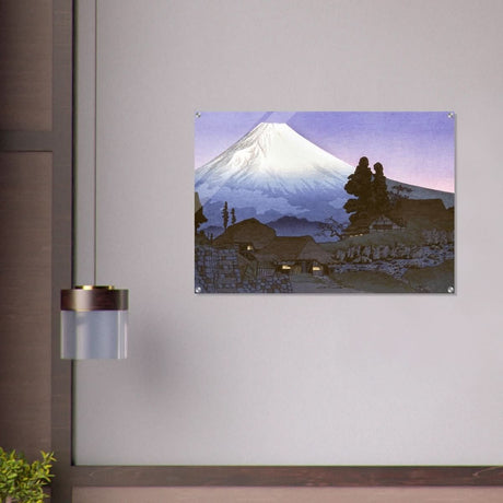 Mt. Fuji from Mizukubo by Takahashi Shotei (Hiroaki) - Acrylic Print - 70x100 cm / 28x40″ - 