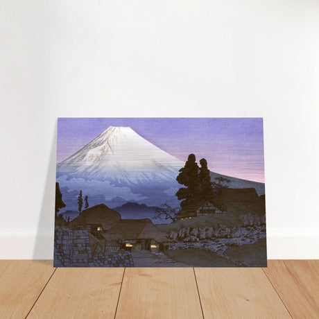Mt. Fuji from Mizukubo by Takahashi Shotei (Hiroaki) - Brushed Aluminum Print - 70x100 cm / 28x40″ - 