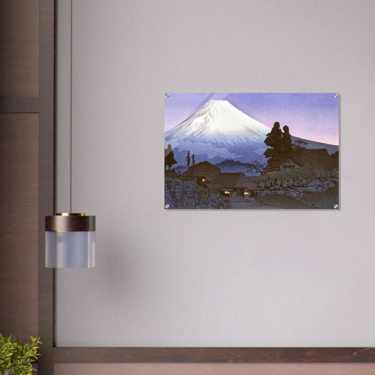 Mt. Fuji from Mizukubo by Takahashi Shotei (Hiroaki) - Acrylic Print - 60x90 cm / 24x36″ - 