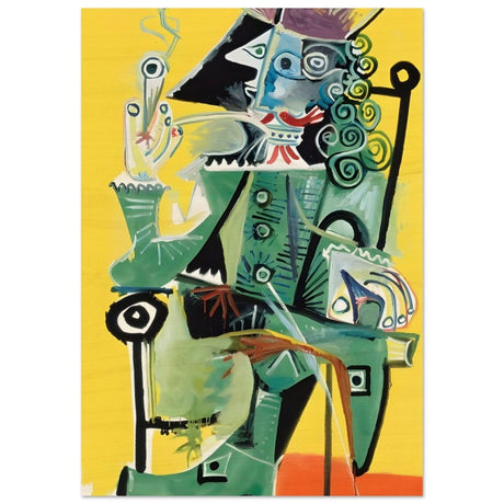 Musketeer by Pablo Picasso 1968 - Wood Prints - 70x100 cm / 28x40″ - 20 mm