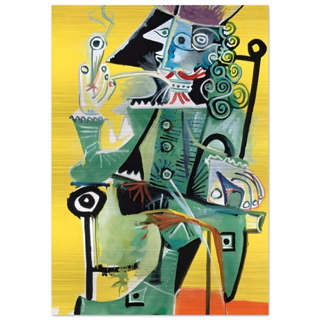 Musketeer by Pablo Picasso 1968 - Brushed Aluminum Print - 70x100 cm / 28x40″ - 
