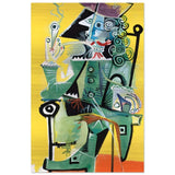 Musketeer by Pablo Picasso 1968 - Brushed Aluminum Print - 50x75 cm / 20x30″ - 