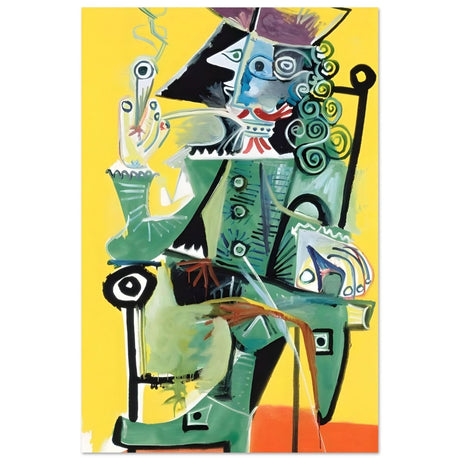 Musketeer by Pablo Picasso 1968 - Aluminum Print - 60x90 cm / 24x36″ - 