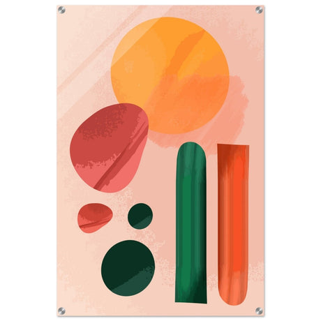 Muted Vibrance | Abstract Minimalism | wall art print - Acrylic Print - 30x45 cm / 12x18″ - 