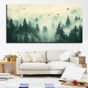 Mystic Forest – A Tranquil Escape into Nature | Wall art print - Panoramic - 70x100 cm / 28x40″ - Acrylic Print - 