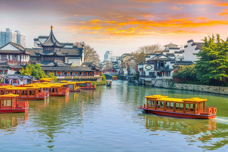 Nanjing Riverside - Serenity by the Yangtze | China | 2 Design Options - 30x45 cm / 12x18″ - Design Option 2 - Acrylic Print
