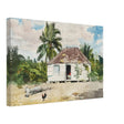 Native Hut at Nassau by Winslow Homer | Wall art Print - 30x45 cm / 12x18″ - Canvas - 