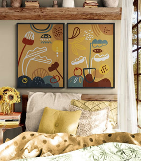 Natural Brown Essence Set - Canvas - 30X45 CM / 12X18″ - 