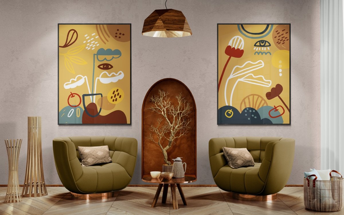 Natural Brown Essence Set - Canvas - 30X45 CM / 12X18″ - 