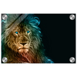 Neon Majesty – Abstract Lion Spirit Wall Art Print - Acrylic Print - 20x30 cm / 8x12″ - 