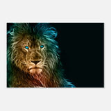 Neon Majesty – Abstract Lion Spirit Wall Art Print - Aluminum Print - 30x45 cm / 12x18″ - 