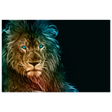 Neon Majesty – Abstract Lion Spirit Wall Art Print - Fine Art Poster - 60x90 cm / 24x36″ - 