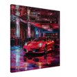 Neon Velocity – The Art of Speed & Luxury | Wall art print - Canvas - 60x60 cm / 24x24″ - 