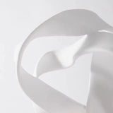 Nordic Abstract Resin Ribbon Ornaments - White L28W23H42cm - 