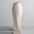 Nordic Morandi Ceramic Vase – Minimalist Decorative Vases for Modern Home - Beige Tall Cylinder Vase - 