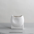Nordic Morandi Ceramic Vase – Minimalist Decorative Vases for Modern Home - White Narrow Neck Vase - 