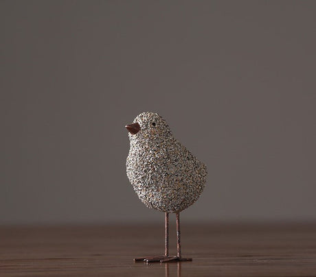 Nordic Sandstone Resin Chick Sculpture – Modern Animal Figurine Decor - S - Chick - 