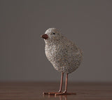 Nordic Sandstone Resin Chick Sculpture – Modern Animal Figurine Decor - M - Chick - 