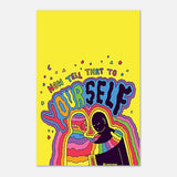 "Now Tell That to Yourself" – Radiant Inner Kindness Message | Wall Art Print - Aluminum Print - 30x45 cm / 12x18″ - 