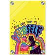 "Now Tell That to Yourself" – Radiant Inner Kindness Message | Wall Art Print - Acrylic Print - 20x30 cm / 8x12″ - 