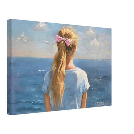 Ocean Reverie: A Journey into Serenity and Reflection | Contemporary Realism | wall art print - Canvas - 30x45 cm / 12x18″ - 