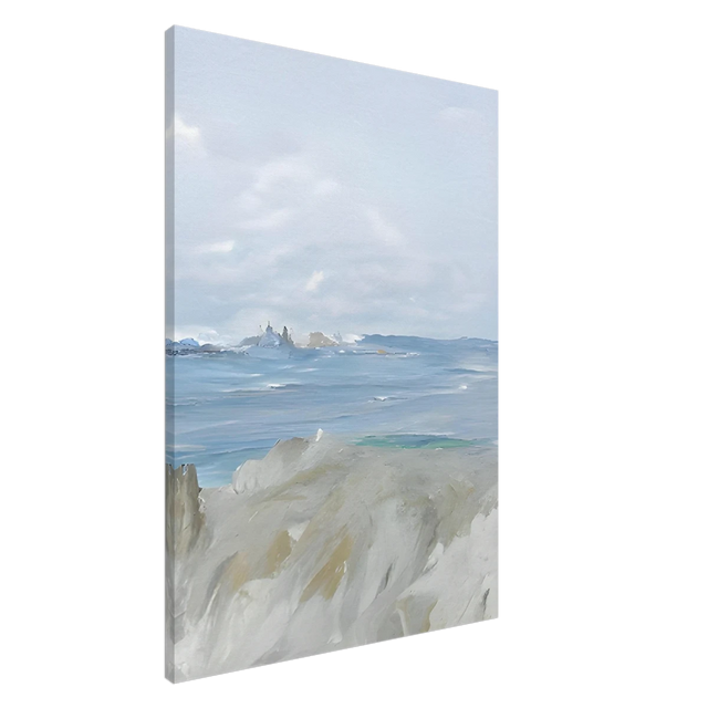 Ocean's Serenity – A Tranquil Seascape Masterpiece | Wall art print - Canvas - 70x100 cm / 28x40″ - 