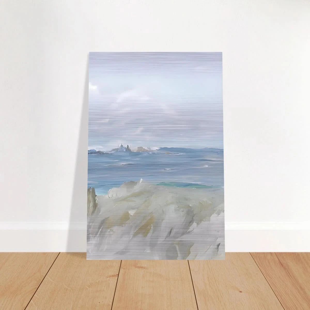 Ocean's Serenity – A Tranquil Seascape Masterpiece | Wall art print - Brushed Aluminum Print - 50x75 cm / 20x30″ - 