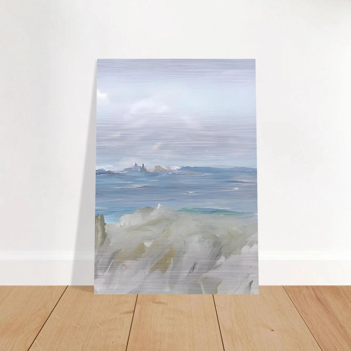 Ocean's Serenity – A Tranquil Seascape Masterpiece | Wall art print - Brushed Aluminum Print - 70x100 cm / 28x40″ - 