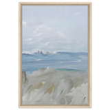 Ocean's Serenity – A Tranquil Seascape Masterpiece | Wall art print - Framed Canvas - 50x75 cm / 20x30″ - Wood frame