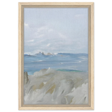 Ocean's Serenity – A Tranquil Seascape Masterpiece | Wall art print - Framed Canvas - 30x45 cm / 12x18″ - Wood frame