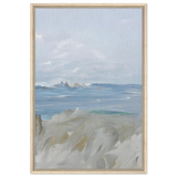 Ocean's Serenity – A Tranquil Seascape Masterpiece | Wall art print - Framed Canvas - 60x90 cm / 24x36″ - Wood frame