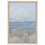 Ocean's Serenity – A Tranquil Seascape Masterpiece | Wall art print - Framed Canvas - 40x60 cm / 16x24″ - Wood frame